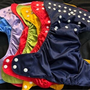Kinder Cloth Solid Cloth Diaper Set
